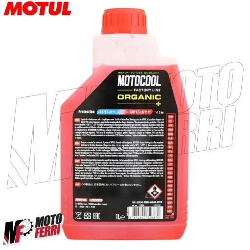 MF5255 Liquido Refrigerante Antigelo Motul Motocool Organic Factory Line Rosso
