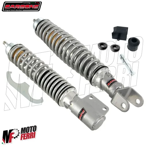 MF0373 AMMORTIZZATORE ANTERIORE + POSTERIORE CARBONE REGOLABILE VESPA PX 125 150 200