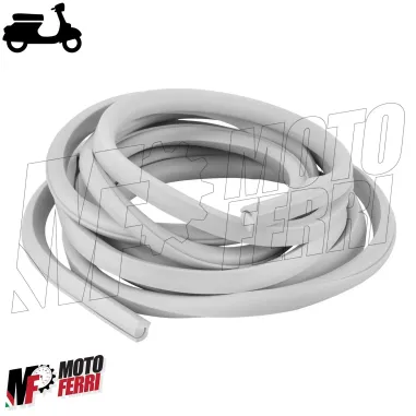 Guarnizione in Gomma Grigia Profilo Cofani Piaggio Vespa 125 150 GS - 3 Metri