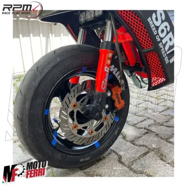 MF4390 - Pinza Freno CNC Radiale RPM Racing Interasse 82mm Scooter Moto Pitbike