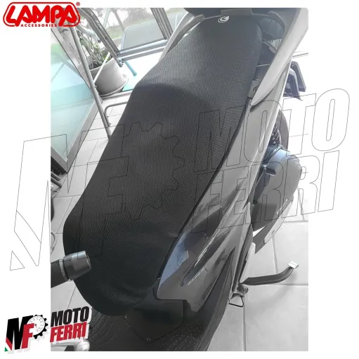 MF3455 Copri Sella Nero Traspirante XL 80x118cm Lampa Universale Moto Scooter