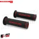MF5341 Manopole Barracuda Racing Nero Rosso Universale Moto Ducati Honda MV