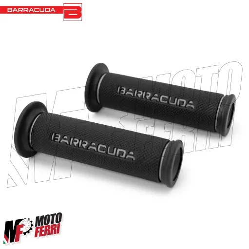 MF5342 Manopole Barracuda Racing Nero / Grigio Universale Moto Ducati Honda MV