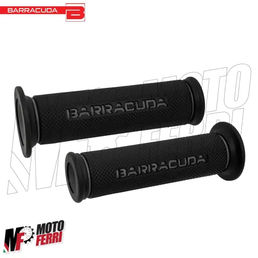 MF5342 Manopole Barracuda Racing Nero / Grigio Universale Moto Ducati Honda MV