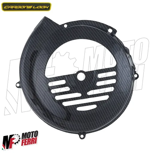 MF0407 Copriventola coprivolano IN FERRO EFFETTO CARBONIO VESPA 50 SPECIAL RLN 125 ET3 PRIMAVERA
