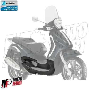 MF5350 Pedana Poggiapiedi Destra Nero Origin Piaggio Beverly 125 250 300 400 500