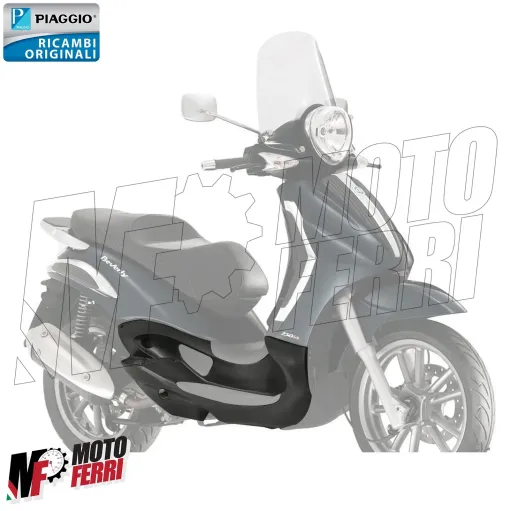 MF5350 Pedana Poggiapiedi Destra Nero Origin Piaggio Beverly 125 250 300 400 500