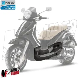 MF5351 Pedana Poggiapiedi Sinistra Nero Piaggio Beverly 125 250 300 400 500 2