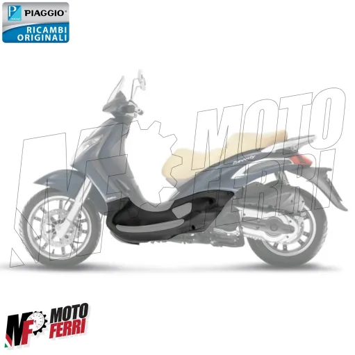 MF5351 Pedana Poggiapiedi Sinistra Nero Piaggio Beverly 125 250 300 400 500