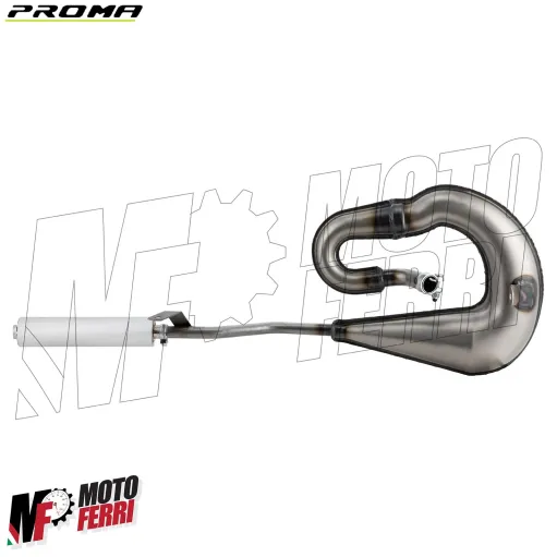 Marmitta Scarico Espansione Proma Circuit Pro Serpentone Piaggio Ciao Bravo 50