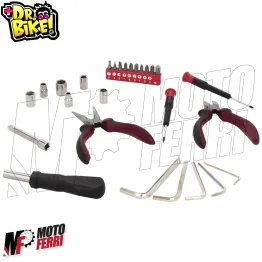 MF5355 Kit Attrezzi Moto Set 28 Pezzi Borsa Porta Attrezzi Sottosella Dr.Bike 2
