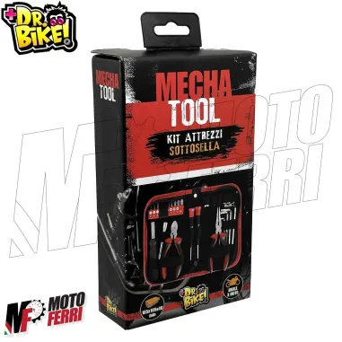 MF5355 Kit Attrezzi Moto Set 28 Pezzi Borsa Porta Attrezzi Sottosella Dr.Bike