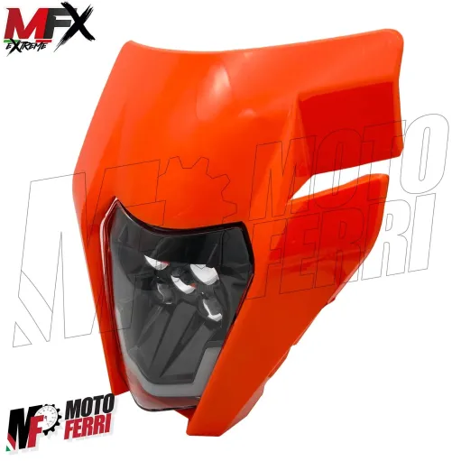 MF5358 Mascherina Faro Led Arancione V-Face Universale Cross Enduro KTM GasGas