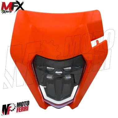 MF5358 Mascherina Faro Led Arancione V-Face Universale Cross Enduro KTM GasGas