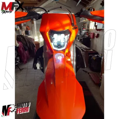 MF5358 Mascherina Faro Led Arancione V-Face Universale Cross Enduro KTM GasGas