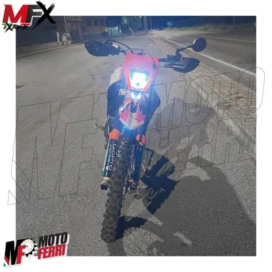 MF5358 Mascherina Faro Led Arancione V-Face Universale Cross Enduro KTM GasGas