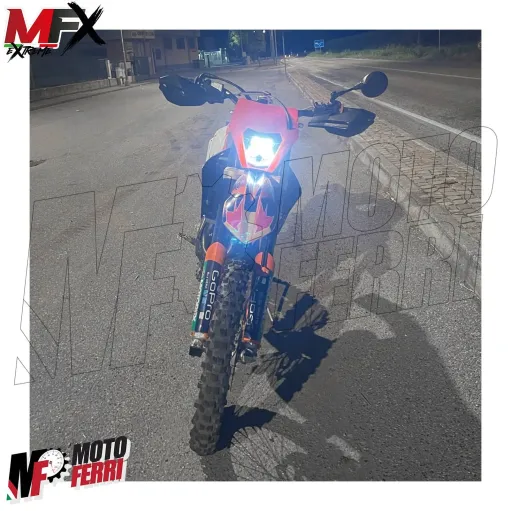 MF5358 Mascherina Faro Led Arancione V-Face Universale Cross Enduro KTM GasGas