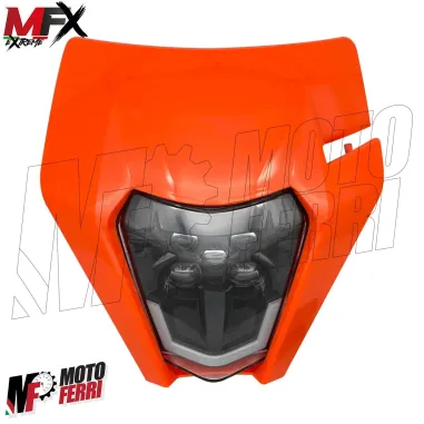 MF5358 Mascherina Faro Led Arancione V-Face Universale Cross Enduro KTM GasGas