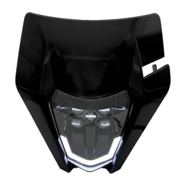 MF5358 Mascherina Faro Led Nero V-Face Universale Cross Enduro KTM GasGas Honda