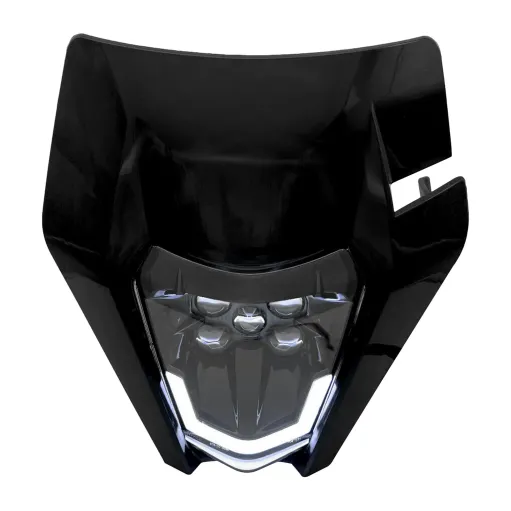 MF5358 Mascherina Faro Led Nero V-Face Universale Cross Enduro KTM GasGas Honda
