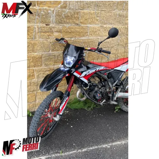 MF5358 Mascherina Faro Led Nero V-Face Universale Cross Enduro KTM GasGas Honda