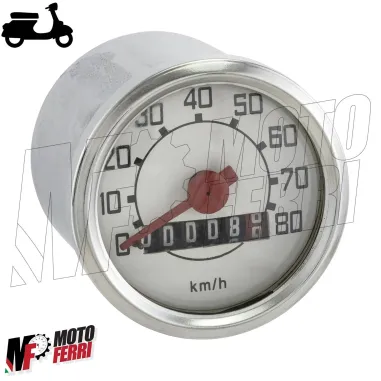 MF5361 Kit Contachilometri + Cavo + Ingranaggi Vespa 50 R L N Faro Tondo 80Km/h