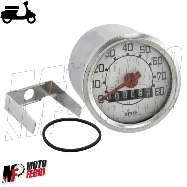 MF5361 Kit Contachilometri + Cavo + Ingranaggi Vespa 50 R L N Faro Tondo 80Km/h