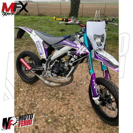 MF5358 Mascherina Faro Led Bianca V-Face Universale Cross Enduro KTM GasGas