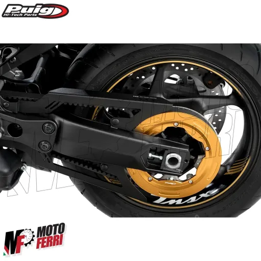 MF5375 Copricinghia Trasmissione Esterna Puig Nero TMAX 530 560 dal 2017 al 2024