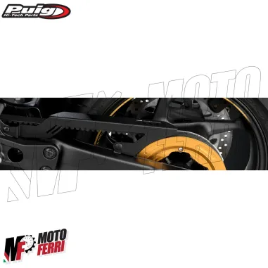 MF5375 Copricinghia Trasmissione Esterna Puig Nero TMAX 530 560 dal 2017 al 2024