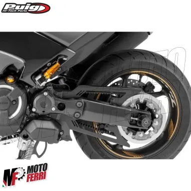 MF5375 Copricinghia Trasmissione Esterna Puig Nero TMAX 530 560 dal 2017 al 2024