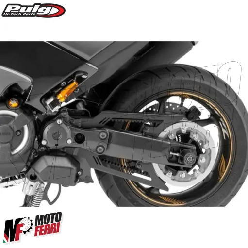 MF5375 Copricinghia Trasmissione Esterna Puig Nero TMAX 530 560 dal 2017 al 2024