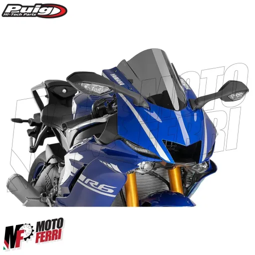 MF5377 Cupolino Fumè Scuro Yamaha R6 mod 2017/2024 Puig Z-Racing Doppia Bolla