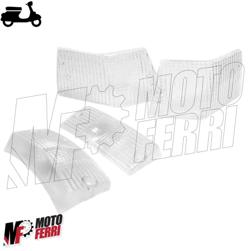 Kit Gemme Bianche Frecce Anteriori Posteriori Vespa PX 125 150 200 PE Arcobaleno