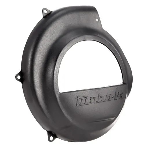 MF0911 Coperchio Copri Ventola Volano Nero Turbo Vespa 125 150 200 PX in Mopleno