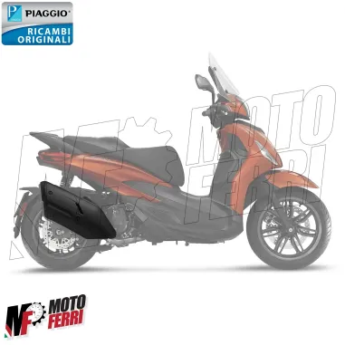 MF5396 Protezione Marmitta Nera Originale Piaggio Beverly 400 HPE 2021 / 2024