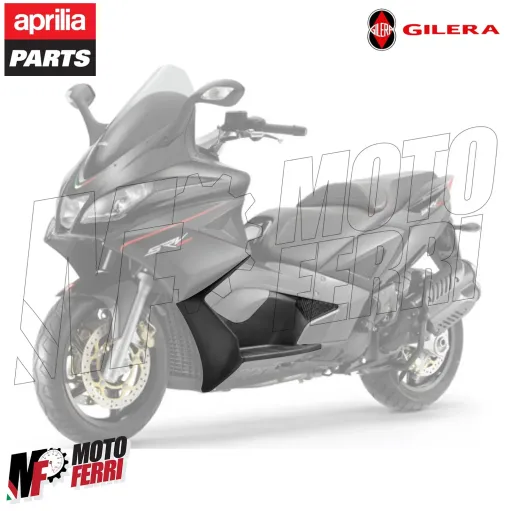 MF5409 Pedana Poggiapiedi Sinistra Nera Originale Aprilia SRV 850 / Gilera GP800