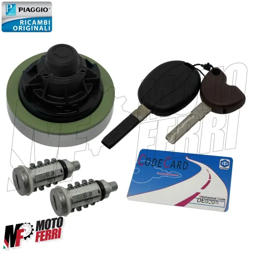 MF5414 Kit Chiavi Serrature Completa Originale Piaggio Beverly 125 300 2010/2016