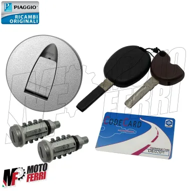 MF5414 Kit Chiavi Serrature Completa Originale Piaggio Beverly 125 300 2010/2016