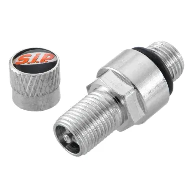 MF5421 - Valvola Argento in Metallo Avvitabile per Cerchio Tubeless Sip Vespa