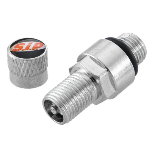 MF5421 - Valvola Argento in Metallo Avvitabile per Cerchio Tubeless Sip Vespa