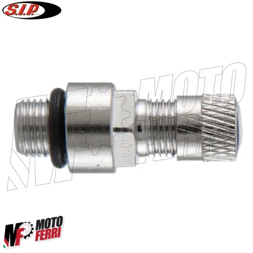 MF5421 - Valvola Argento in Metallo Avvitabile per Cerchio Tubeless Sip Vespa