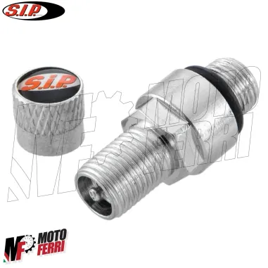 MF5421 - Valvola Argento in Metallo Avvitabile per Cerchio Tubeless Sip Vespa