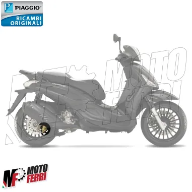 MF5429 Pinza Freno Posteriore Piaggio Beverly 125 300 2010/2020 - 350 2011/2016