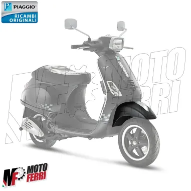 MF5441 Parafango Anteriore Nero Opaco Originale Piaggio Vespa S 50 125 2007/2012