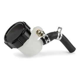MF5445 - Serbatoio Vaschetta Liquido Olio Freno Tappo CNC Nero Universale Moto