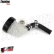 MF5445 - Serbatoio Vaschetta Liquido Olio Freno Tappo CNC Nero Universale Moto