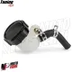 MF5445 - Serbatoio Vaschetta Liquido Olio Freno Tappo CNC Nero Universale Moto