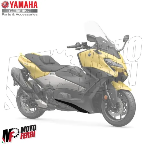MF5448 Spoiler Sotto Pedana Destro Nero Lucido Origin Yamaha TMax 560 2022/2024