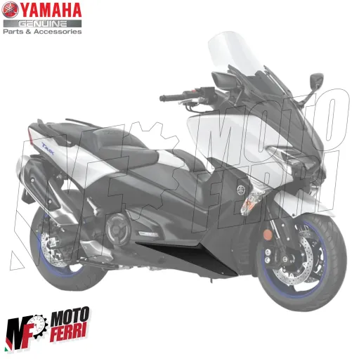 MF5467 Spoiler Sotto Pedana Destro Nero Opaco Originale Yamaha TMax 530 (17/19)
